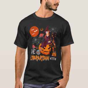 Camiseta A Bruxa do Dia das Bruxas do Bibliotecário Fantasi