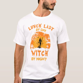 Camiseta A Bruxa Do Dia De Almoço No Dia Das Bruxas Da Noit