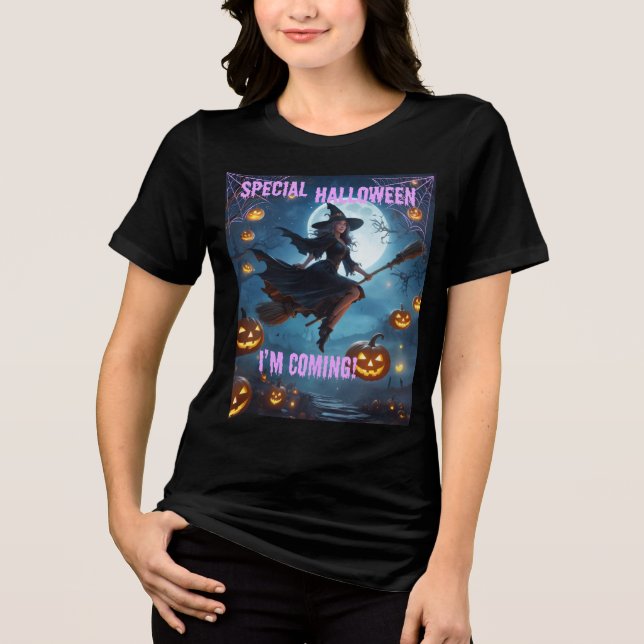 Camiseta A Bruxa do Halloween (Frente)