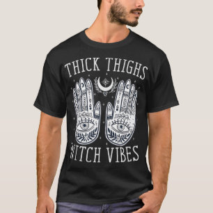 Camiseta A Bruxa Espessa Vira-se no Topo do Tanque do Hallo