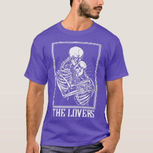Camiseta A bruxa gótica do Skeleton Tarot Card Oculta