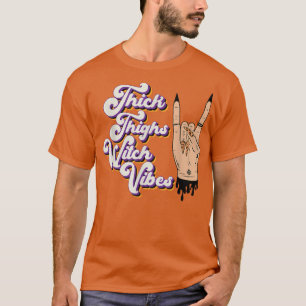 Camiseta A bruxa grossa vibes assusta a mão do dia das brux