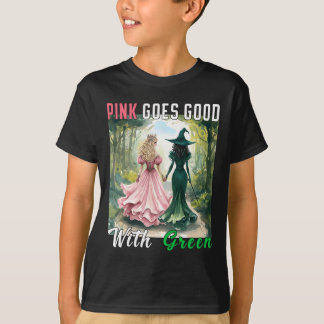 Camiseta A Bruxa Rosa Fica Bem Com A Bruxa Verde Do Hallowe