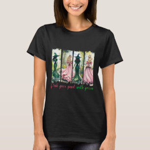 Camiseta A Bruxa Rosa Fica Bem Com A Bruxa Verde Do Hallowe