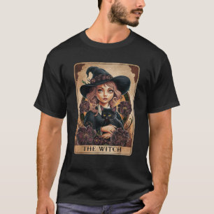 Camiseta A Bruxa Tarot Gothic Witchy Vibes Black Cat