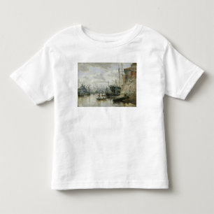 Camiseta A cabana rústica de madeira no porto de Hamburgo,