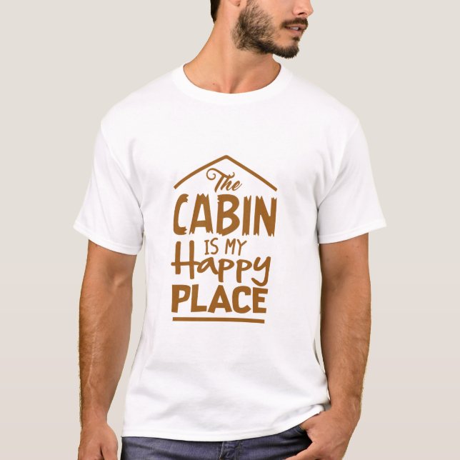 Camiseta A cabine é o meu lugar feliz (Frente)