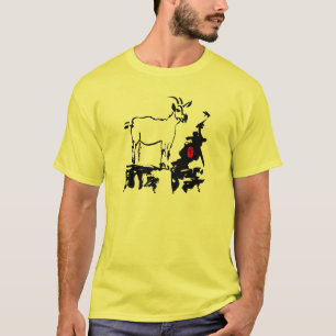 Camiseta A cabra balança o T chinês vietnamiano dos homen