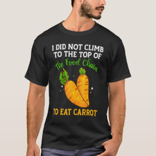 Camiseta A Cadeia De Comidas Tem Cenouras Vegetais