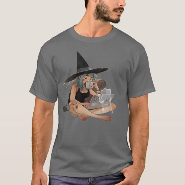 Camiseta A Caf Matinal Coque to Dadishirt é um rapaz estilo (Frente)