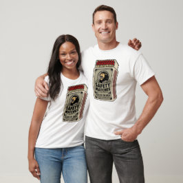 Camiseta A Caixa de Fósforos Retro do Casal Perfeito