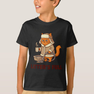 Camiseta A Caixa Está Cheia Amantes de Gatos Engraçados Nat