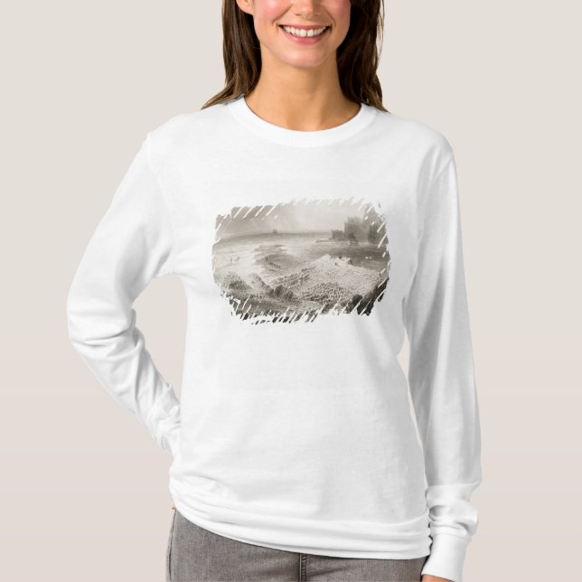 Camiseta A calçada do gigante de cima de (Frente)