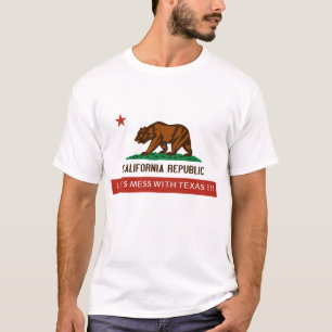 Camiseta a Califórnia-estado-bandeira, DEIXOU E.U. SUJAR