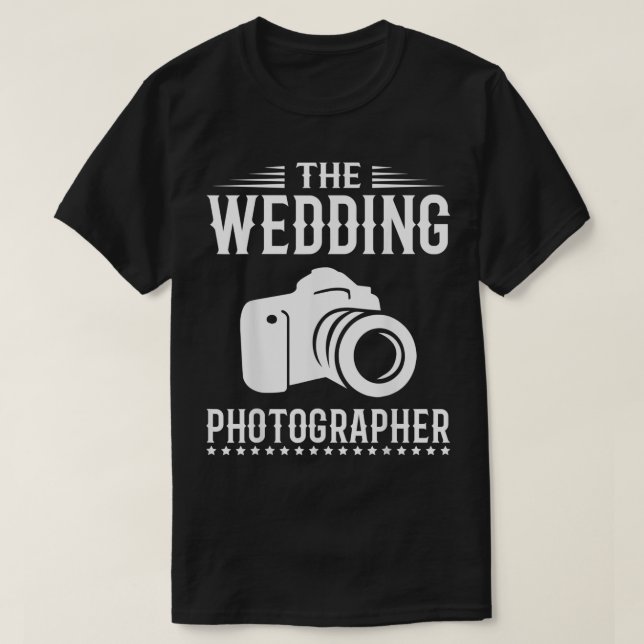 Camiseta A Câmera Fotográfica Engraçada De Casamento (Frente do Design)