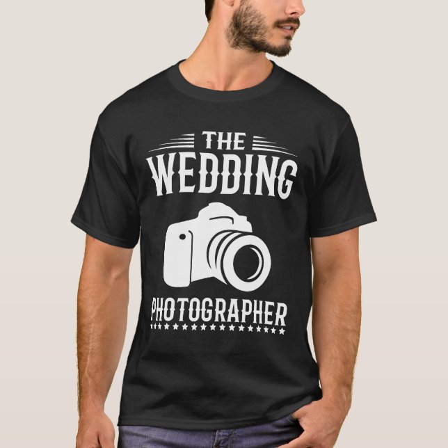 Camiseta A Câmera Fotográfica Engraçada De Casamento (Frente)