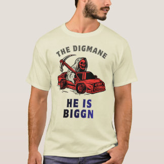 CAMISETA A CAMIETA GRÁFICA DO DIGGMAN - É GRANDE E ENGRAÇAD