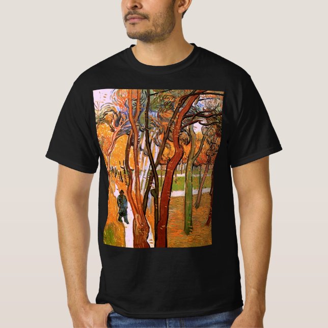 Camiseta A Caminhada: Folgas Caindo por Vincent van Gogh (Frente)