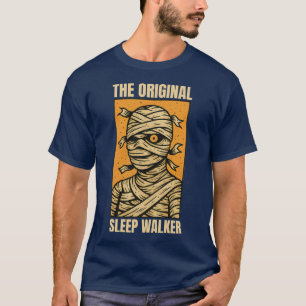 Camiseta A Caminhada Original do Sono - Vintage Mummy Horro