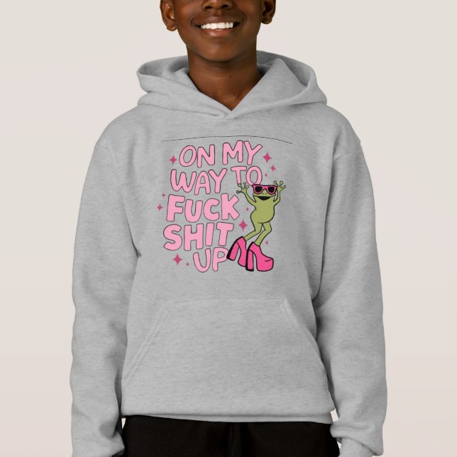 Camiseta A caminho de causar caos (Frente)