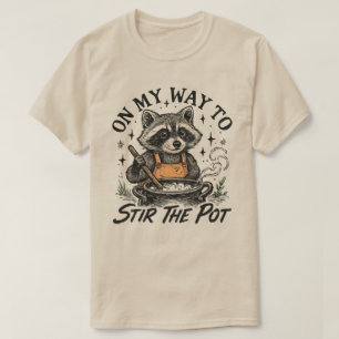 Camiseta A Caminho de Mexer o Caldeirão Mapache, Mapache En