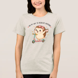 Camiseta A Caminho de Regular Emoçõesouri Funny Hedgehog