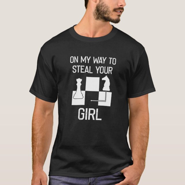 Camiseta A caminho de roubar sua garota (Frente)