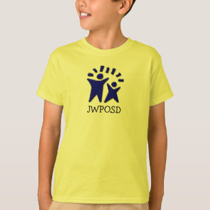 Camiseta A Camisa-DOIs centrada do logotipo da criança