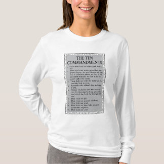 Camiseta A Camisa-T da Bíblia dos Dez Mandamentos