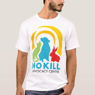 Camiseta A Camisa-T dos Homens do Centro de Defesa do Matar