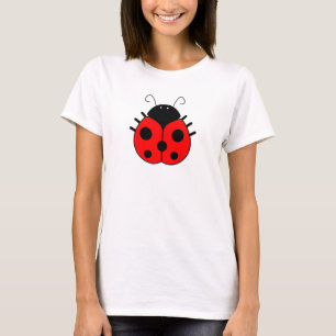 Camiseta A camisola de alças das mulheres do joaninha