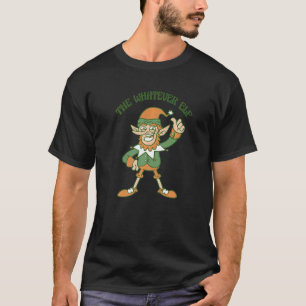 Camiseta A Camisola de Natal Feia Fofa do Elfo Whatever  