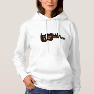 Camiseta A camisola encapuçado das mulheres da skyline da