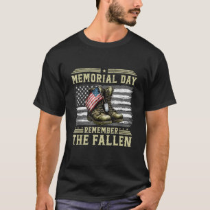 Camiseta A Camuflagem Militar Veterana Fallen