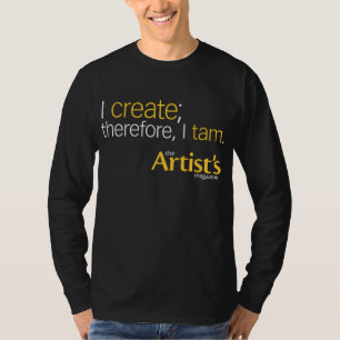 Camiseta A Capa longa T do preto dos homens do