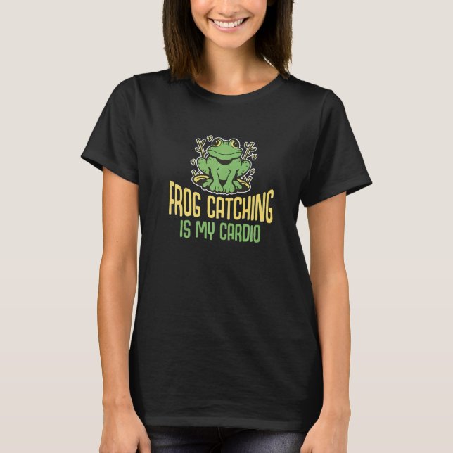 Camiseta A Captura De sapo É O Meu Cardio Toad Capturando 2 (Frente)