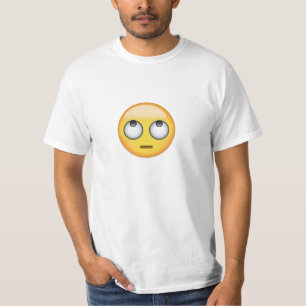 Camiseta A cara com rolamento Eyes Emoji