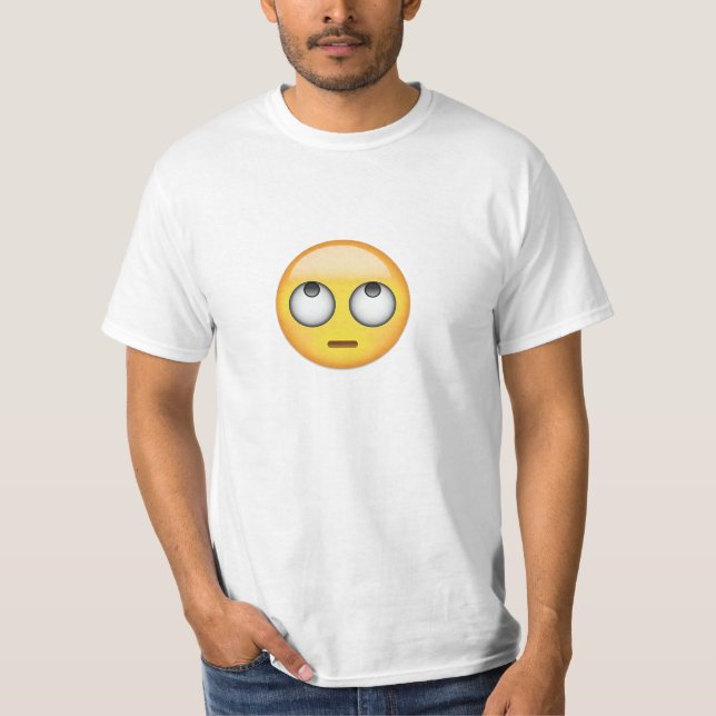 Camiseta A cara com rolamento Eyes Emoji (Frente)