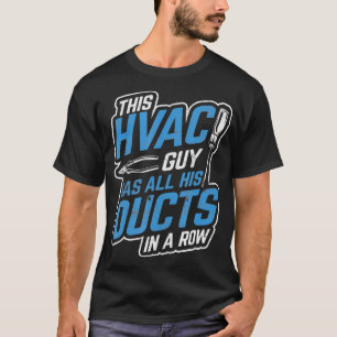 Camiseta A Cara HVAC Tem Todos Os Dutos Em Um Técnico De C