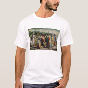 Camiseta A carga do cristo a St Peter (desenhos animados
