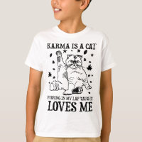 A Carma Engraçada É Um Gato A Purgar No Meu Lap Po