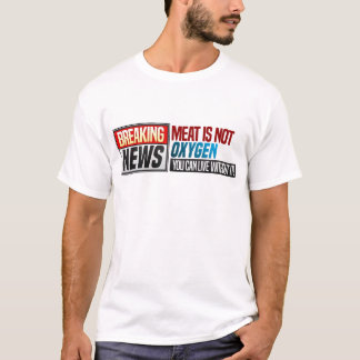 Camiseta A carne engraçada dos Vegans do presente do humor