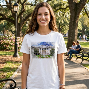 Camiseta A Casa Branca em Washington, DC – Fachada Sul