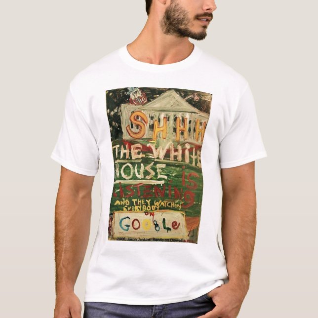 CAMISETA A CASA BRANCA ESTÁ ESCUTANDO (Frente)