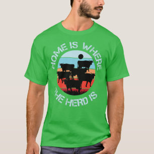 Camiseta A Casa De Bovinos De Criação É Onde Está O Efetivo