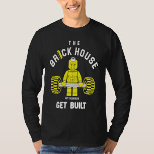 Camiseta A Casa de Tijolo Acertou os Tijolos Fica Construíd