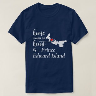 Camiseta A Casa do Príncipe Edward Island é onde está o Cor