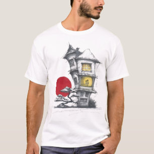 Camiseta A Casa Encantada Sob a Lua Vermelha
