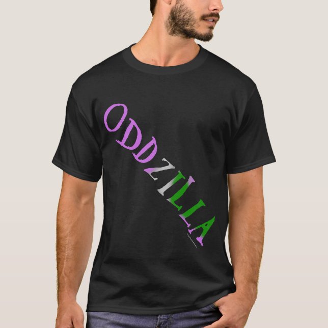 Camiseta A cauda estranha de Oddzilla (Frente)