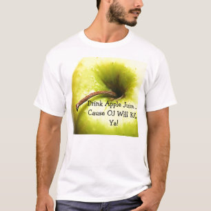 Camiseta A causa OJ do sumo de maçã da bebida… matará 